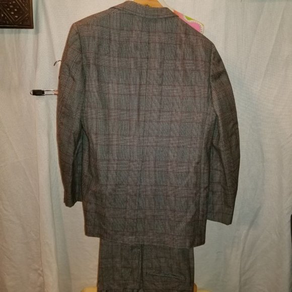 Vintage Hickey Freeman blue Plaid check Suit Union made - Picture 6 of 11